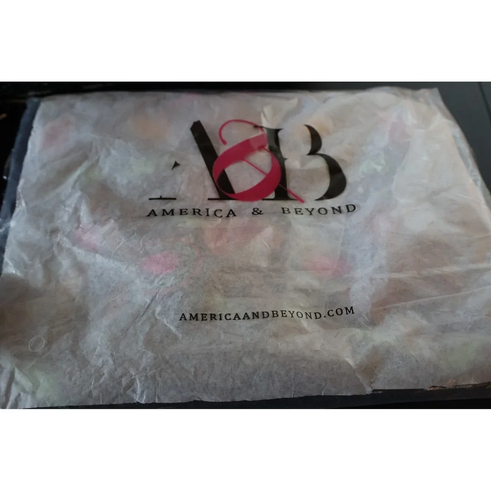 America & Beyond QVC Midnight Butterflies Beaded Tote Set NWT